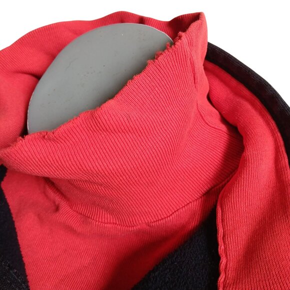 Large Vintage 90's Sweatshirt BIG RED Nebraska Cornhuskers Half-Zip Pullover USA - Picture 6 of 10